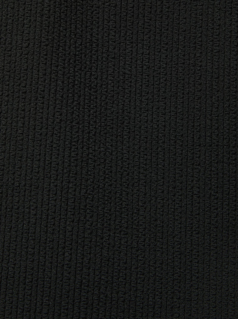 Black texture swimsuit material