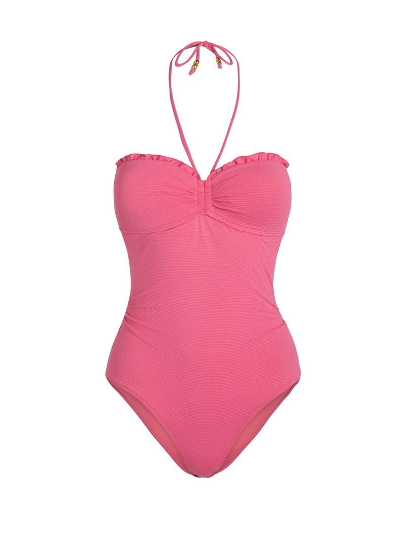Talia One Piece In Hibiscus Metallic