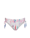 Taryn Hipster Tie Bottom In Hazy Ikat Ivory