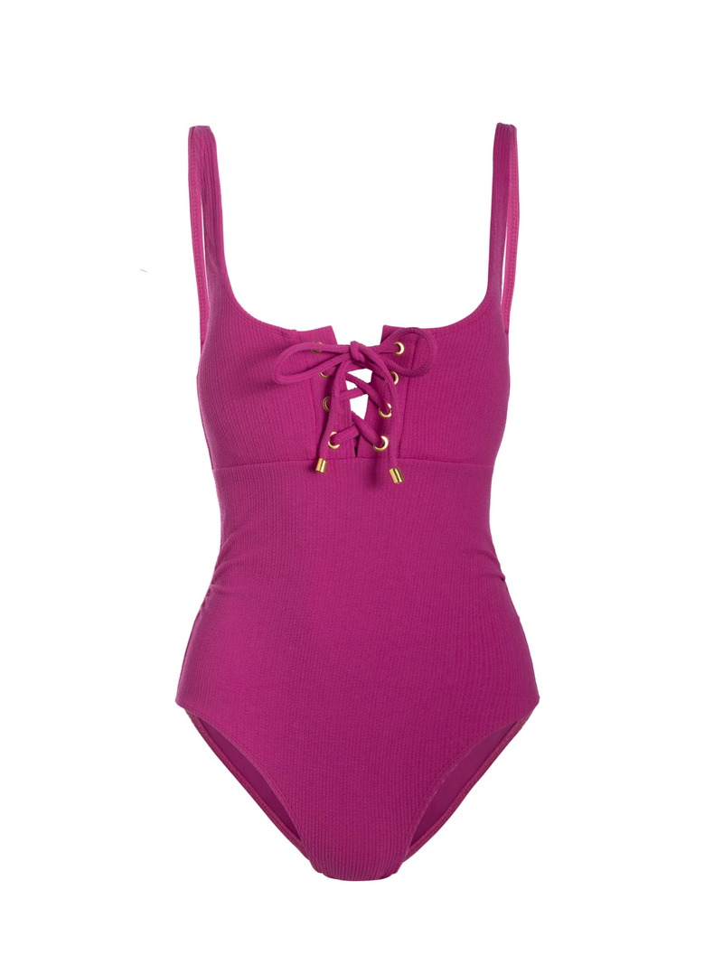 Taylor One Piece in Plum Texture