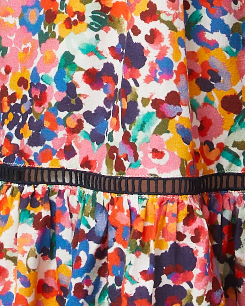 Emma Dress In Painted Petals