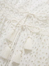 Lauren Coverup Dress Seaside Eyelet Fresh White