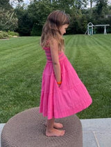 Girls Lila Dress In Hibiscus