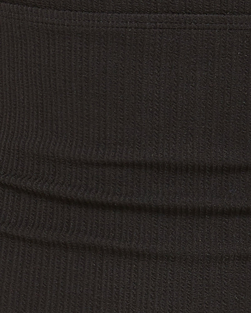 Erin Top In Black Texture with Tort Ring