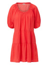 Kelly Dress Coral Red